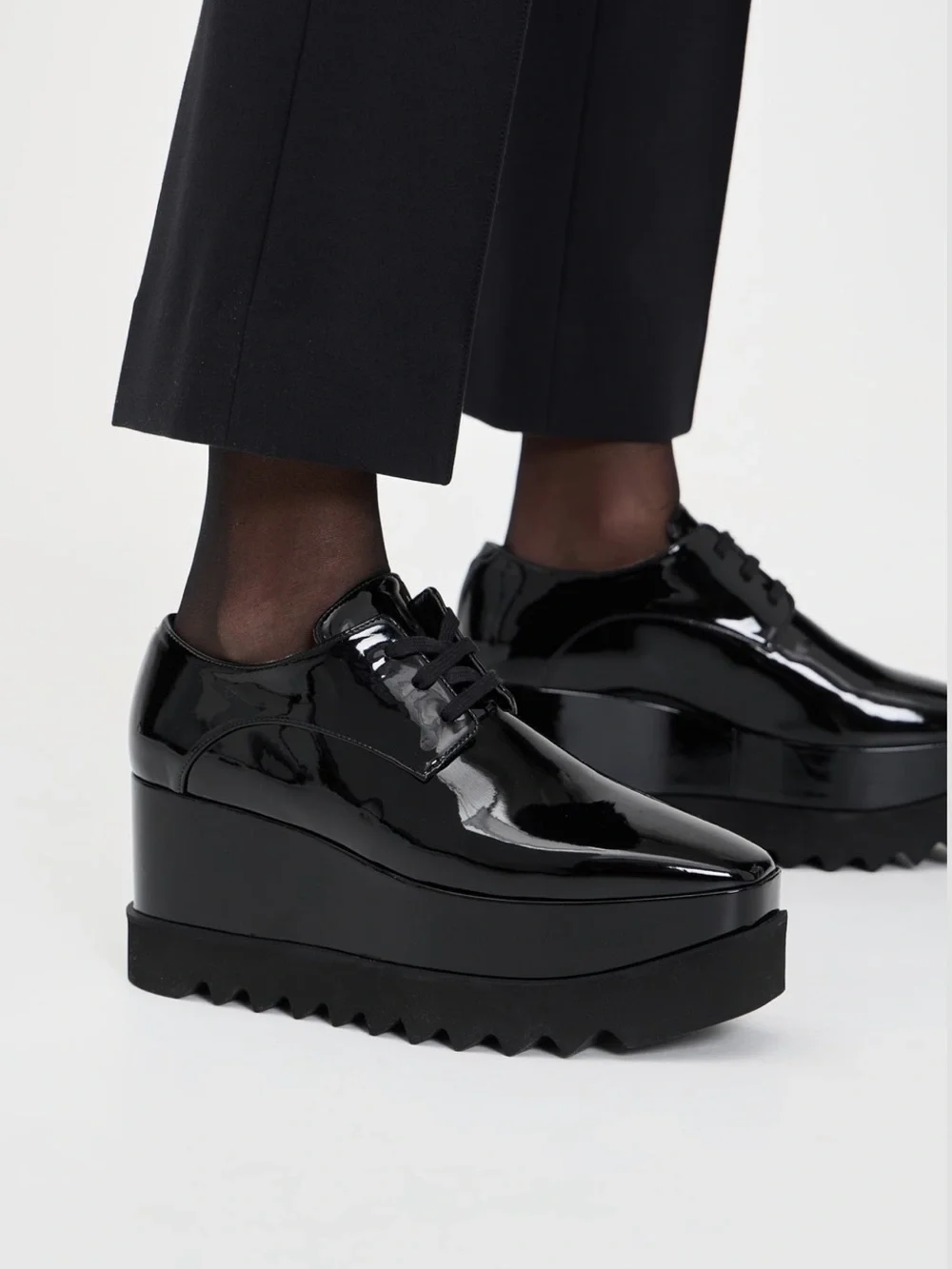 Stella McCartney Elyse Patent Alter Mat Sneakers
